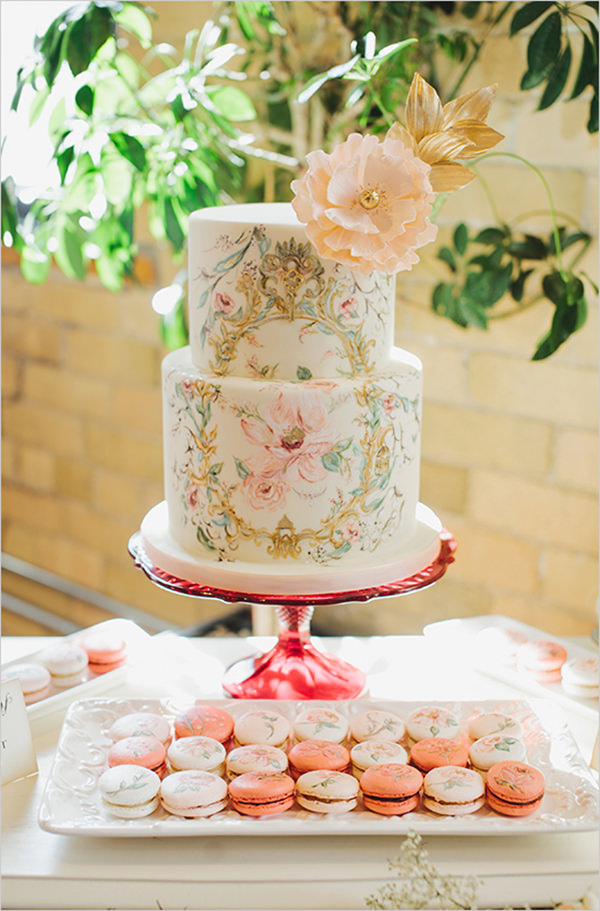 peach-wedding-cake