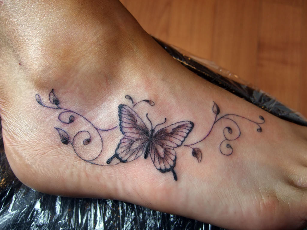 butterfly-tattoo-on-ankle