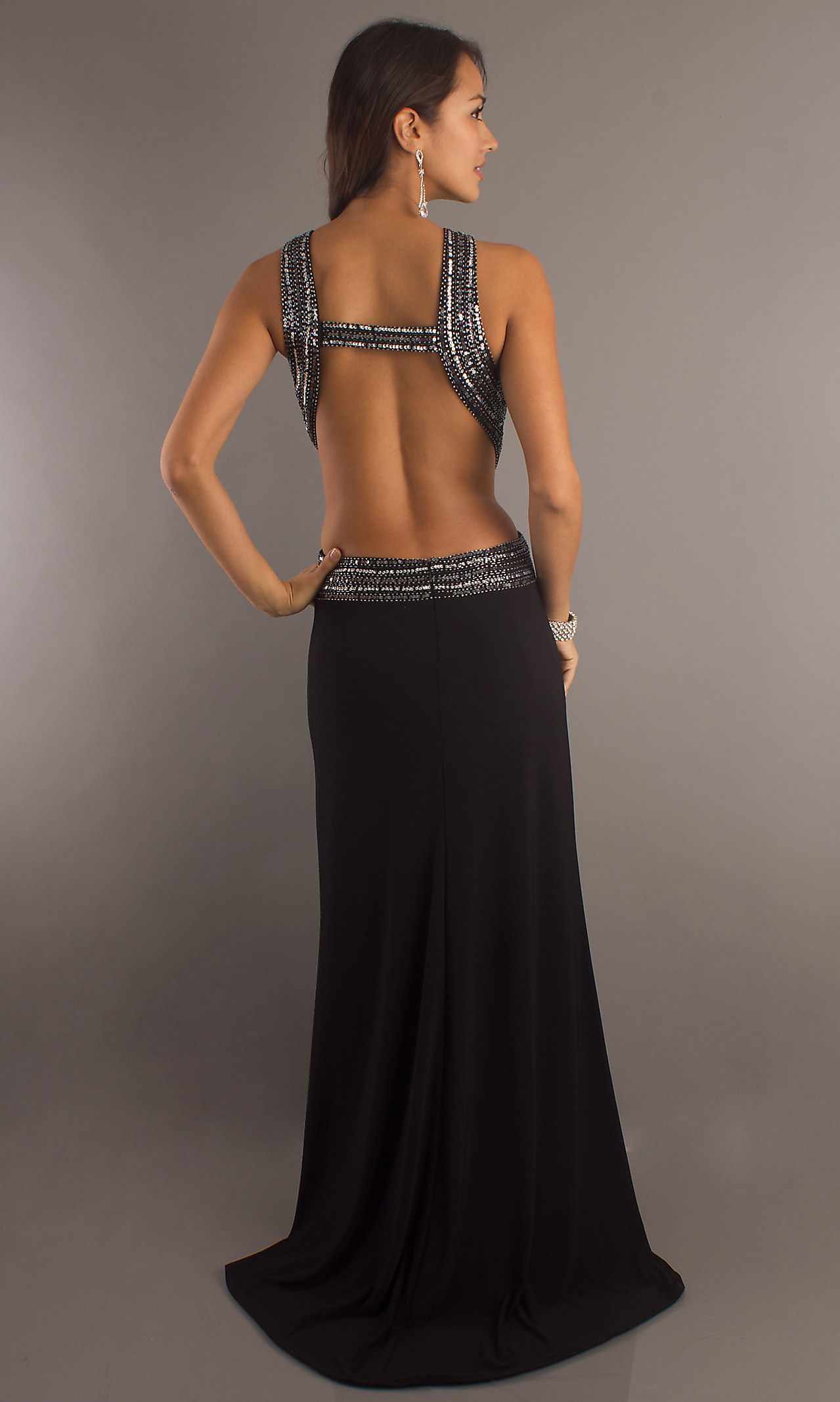 Floor-High-With-Keyhole-Cut-Out-Backless-Sequin-Black-Prom-Dress-Cheap