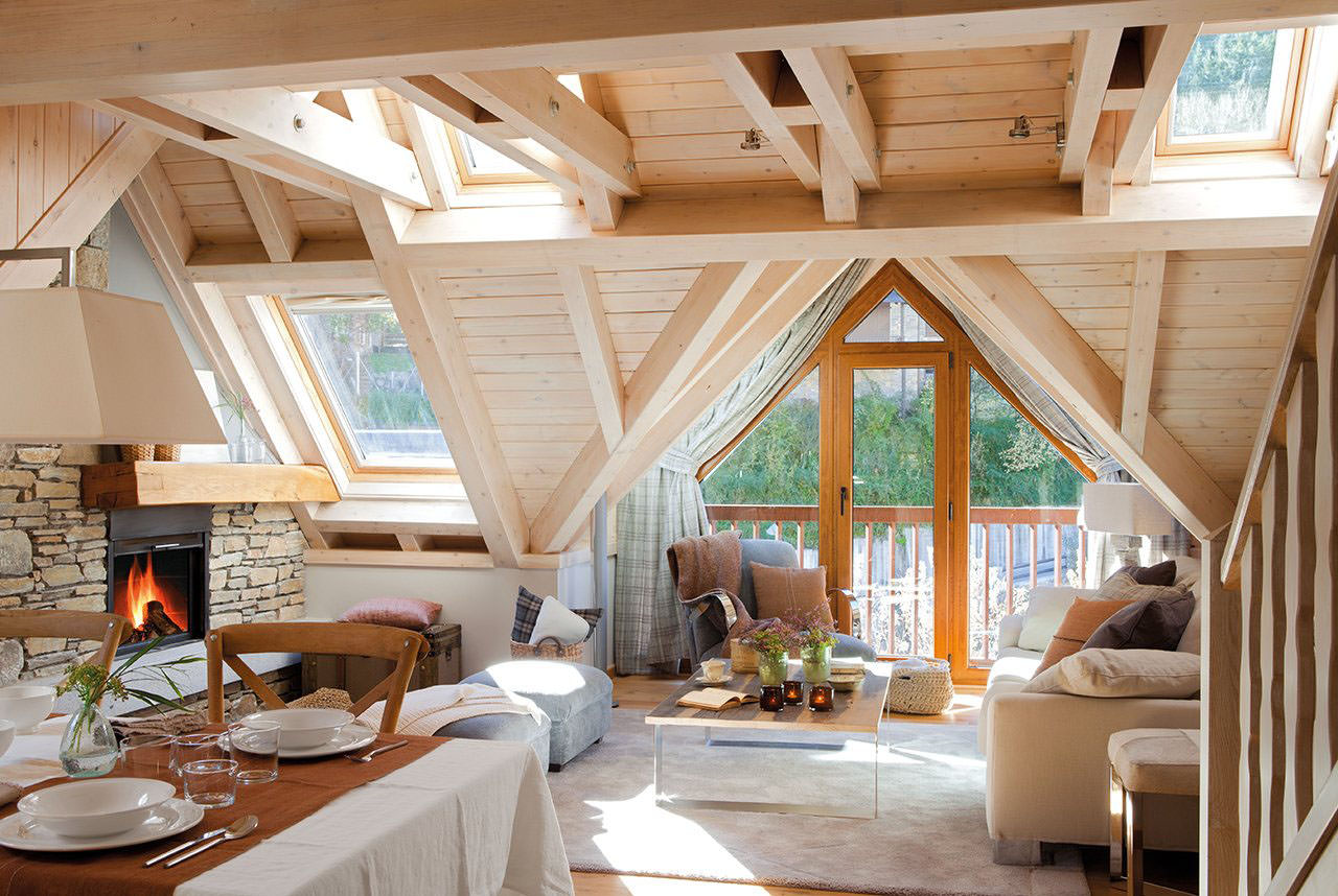 stone-tiles-wall-decor-ideas-_mountain-home-interiors_rustic-wood-for-pergola-decor_gray-sofas-set-_rustic-wood-for-ceiling_black-coffee-table-ideas