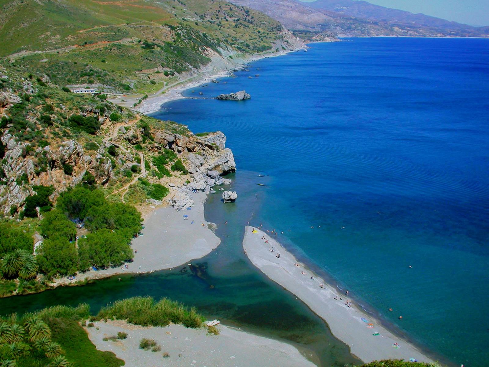 Preveli beach panoramic view - Amazing villas in Crete