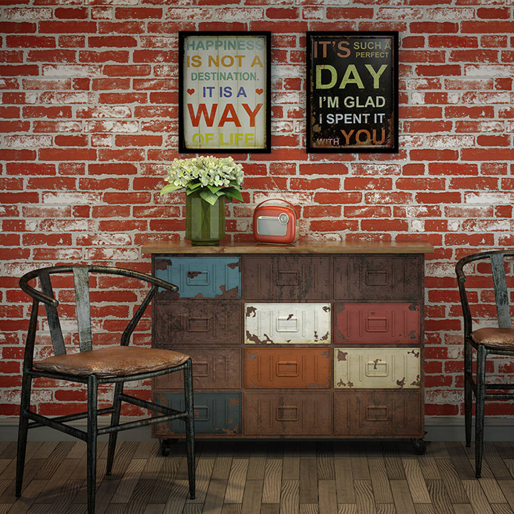 HaokHome-Modern-Faux-font-b-Brick-b-font-font-b-Wallpaper-b-font-Rust-Red-White