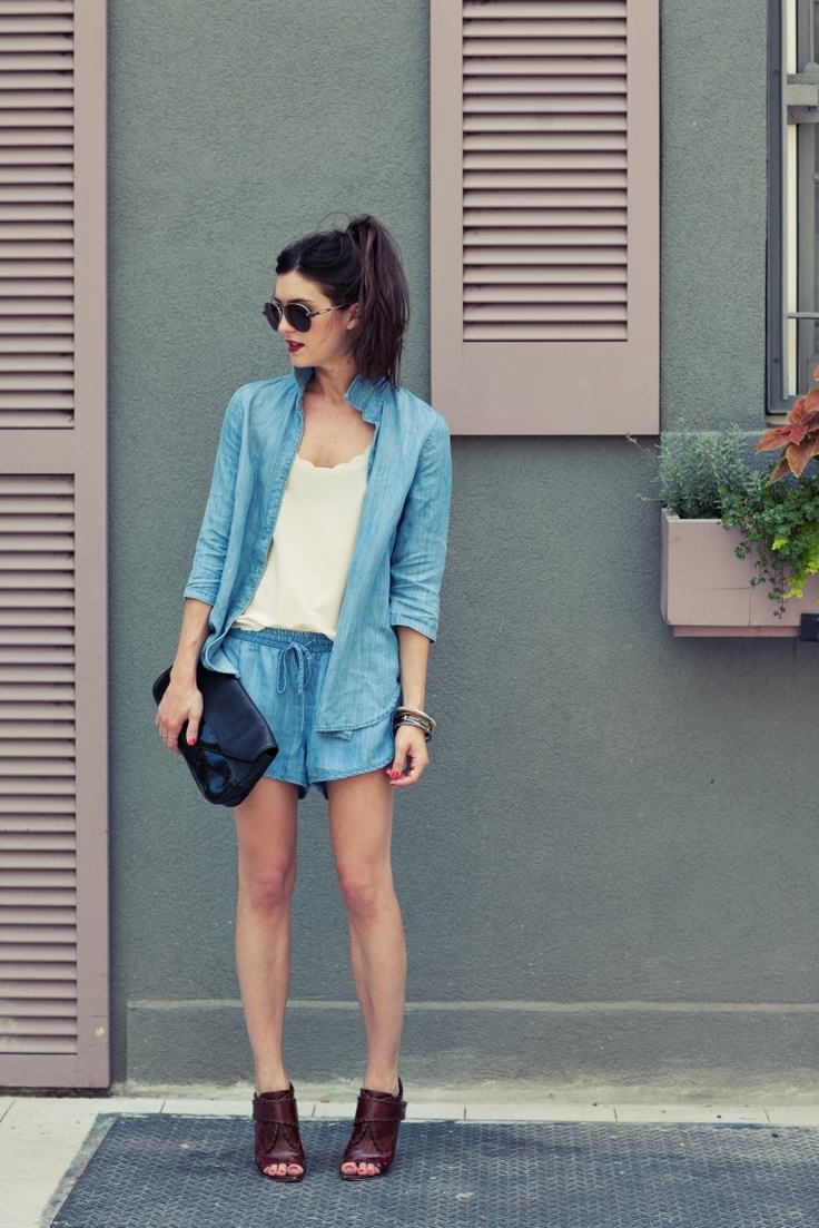c1b59142d75398b1c6cb8811928a15db--chambray-shirts-denim-shorts
