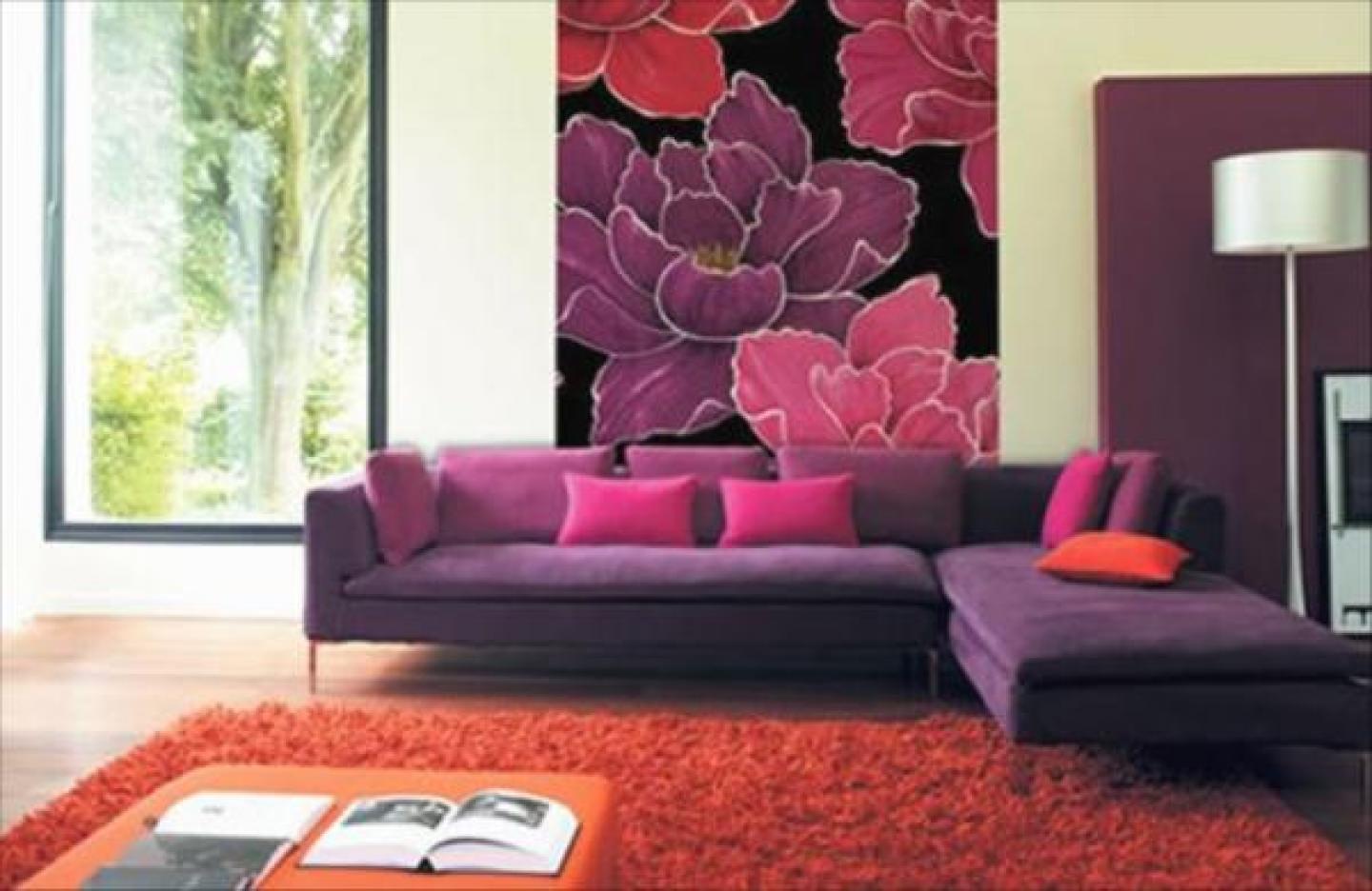 interior-design-wallpaper-ideas-room-designs-amazing-flamingo-beautiful-livingroom-with-drawing-flower-at-bedroom-that-used-pink-and-purole-color-to-be-a-great-combination