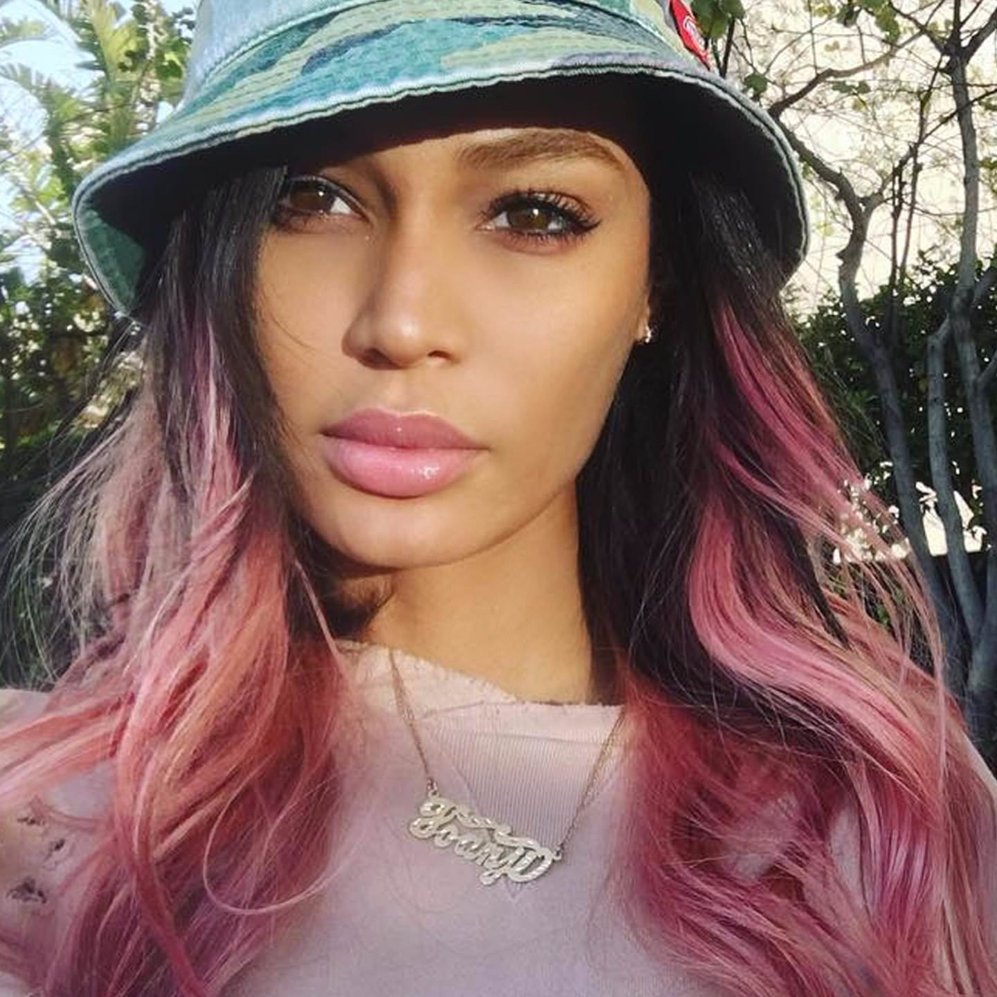 Joan-Smalls-Pink-Hair-April-2017