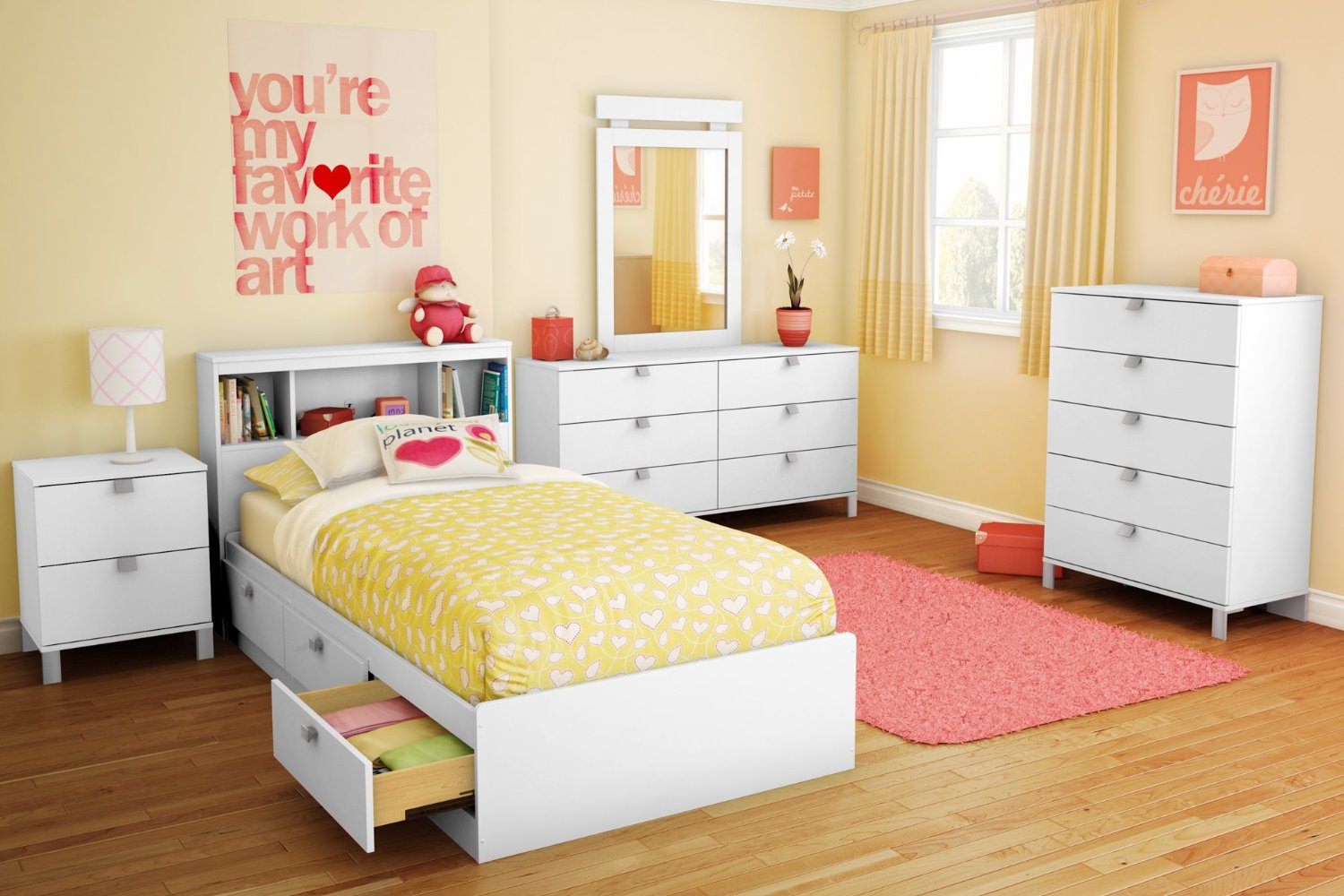 Prepossessing Modern Girls Room throughout Minimalist Bedroom Girl