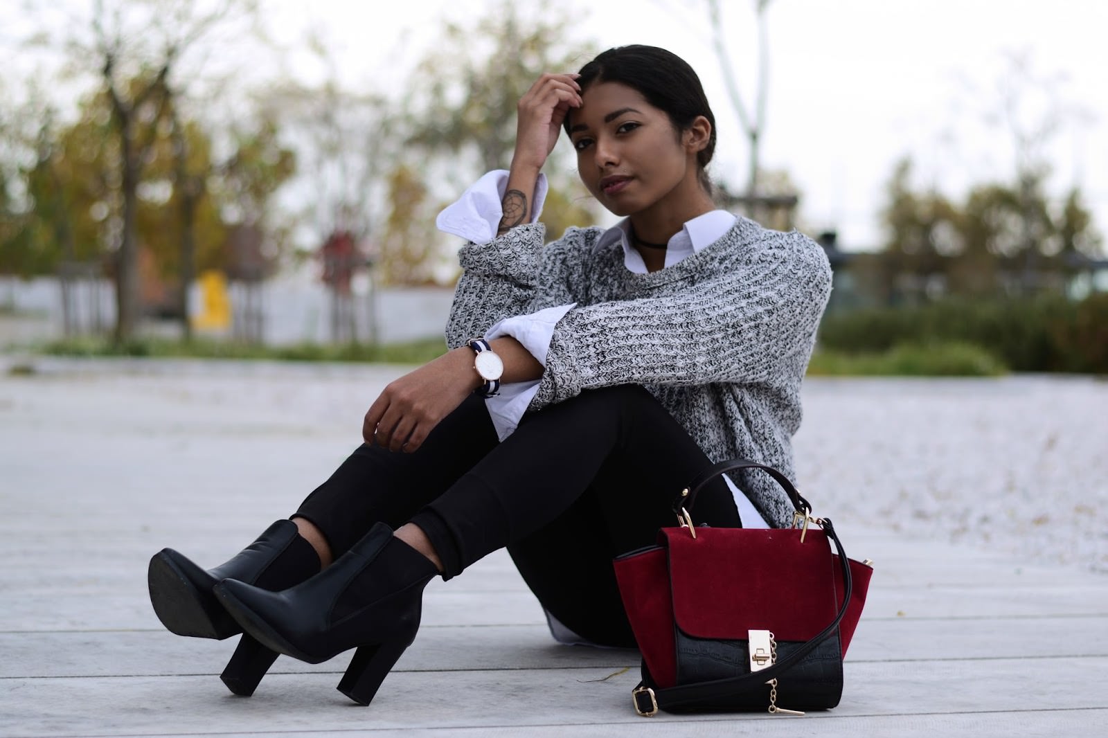 how to wear ankle boots with leggings outfit ideas (8)