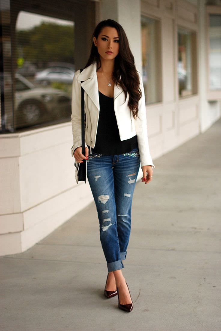 white leather