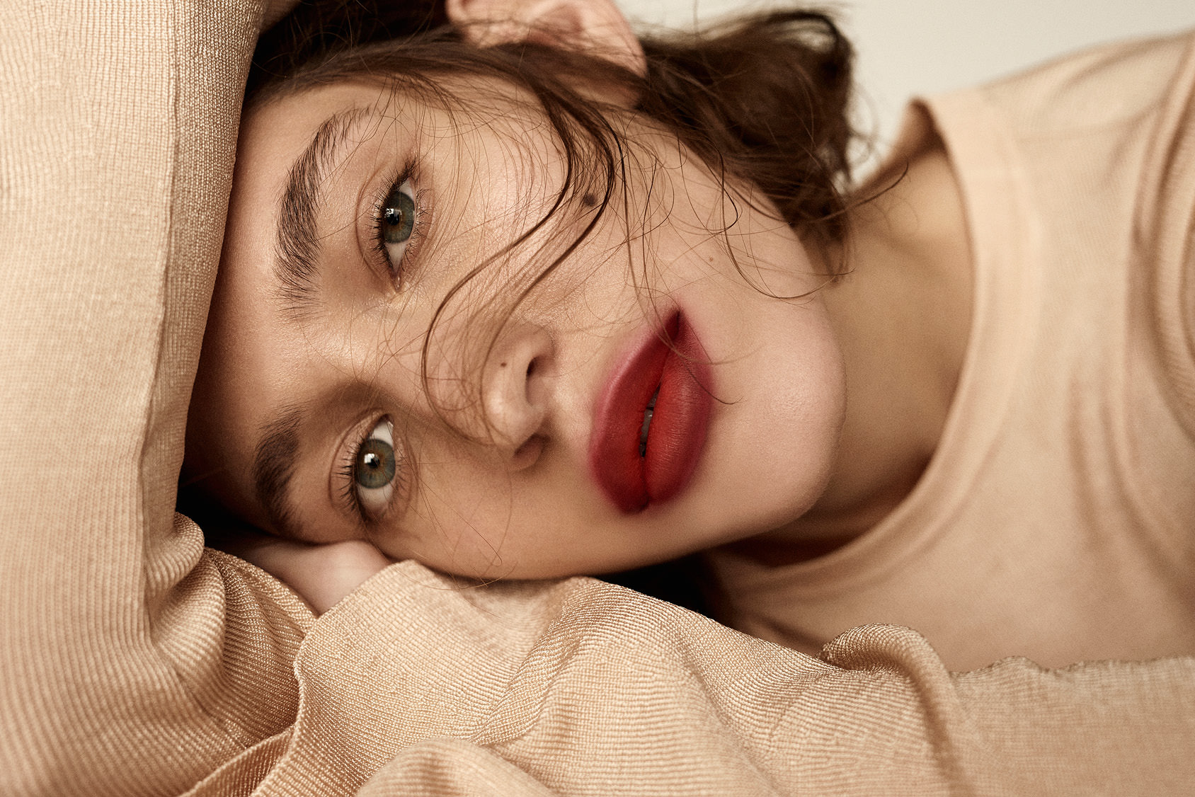 blurred lips
