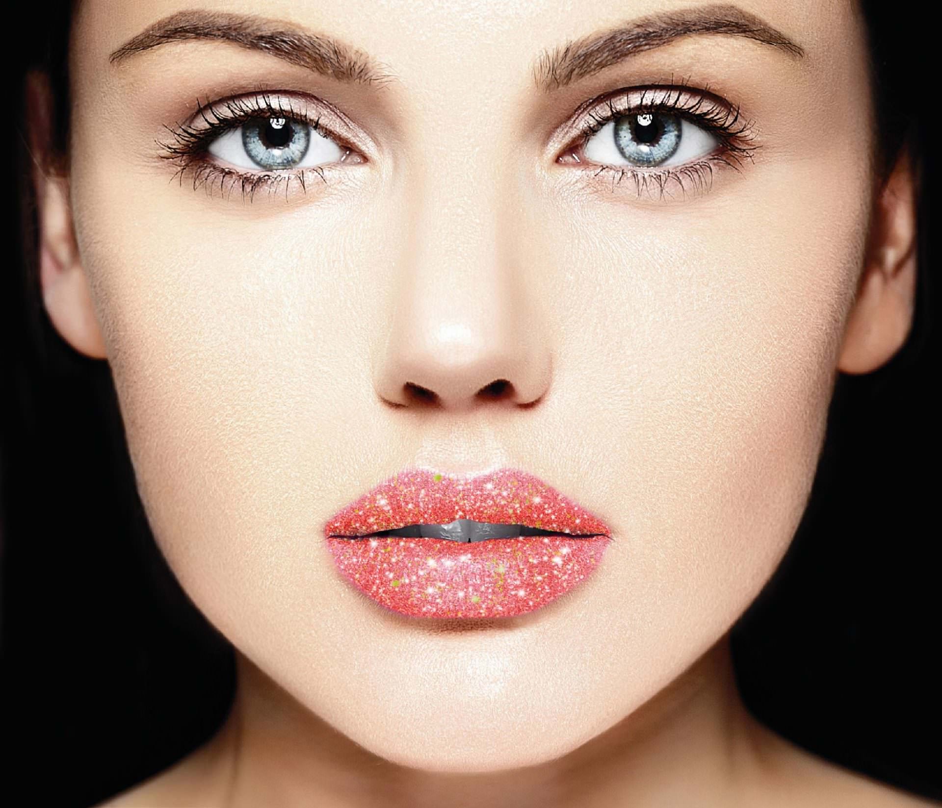 glitter lips