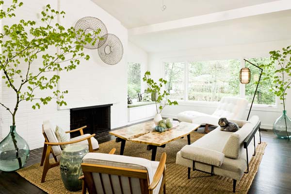 Modern Living Room at Interior Home Design by Touch of Nature Fresh